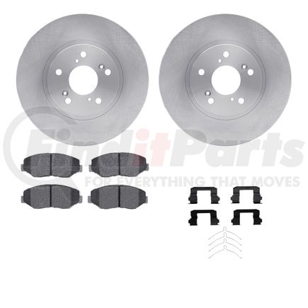 6512-59360 by DYNAMIC FRICTION COMPANY - Brake Rotor with 5000 Brake Pads and Hardware Kit