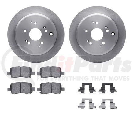 6512-59393 by DYNAMIC FRICTION COMPANY - Brake Rotor with 5000 Brake Pads and Hardware Kit