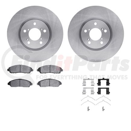 6512-59417 by DYNAMIC FRICTION COMPANY - Brake Rotor with 5000 Brake Pads and Hardware Kit