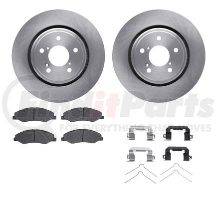 6512-59444 by DYNAMIC FRICTION COMPANY - Brake Rotor with 5000 Brake Pads and Hardware Kit