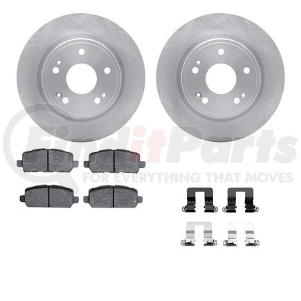 6512-59525 by DYNAMIC FRICTION COMPANY - Brake Rotor with 5000 Brake Pads and Hardware Kit