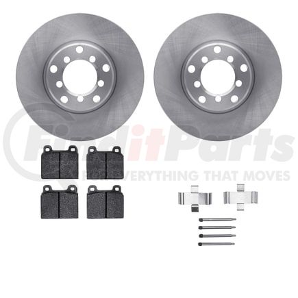 6512-63131 by DYNAMIC FRICTION COMPANY - Brake Rotor with 5000 Brake Pads and Hardware Kit