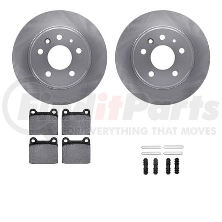 6512-63142 by DYNAMIC FRICTION COMPANY - Brake Rotor with 5000 Brake Pads and Hardware Kit