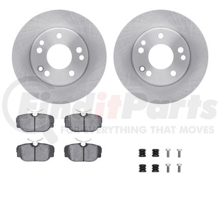 6512-63205 by DYNAMIC FRICTION COMPANY - Brake Rotor with 5000 Brake Pads and Hardware Kit