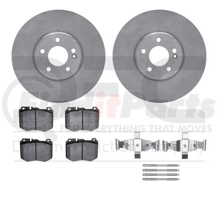 6512-63195 by DYNAMIC FRICTION COMPANY - Rotors with 5000 Advanced Brake Pads includes Hardware