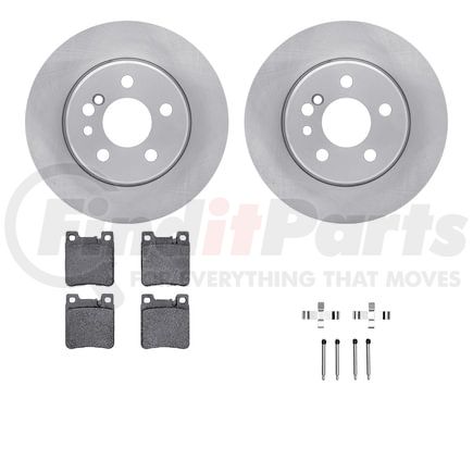 6512-63254 by DYNAMIC FRICTION COMPANY - Brake Rotor with 5000 Brake Pads and Hardware Kit