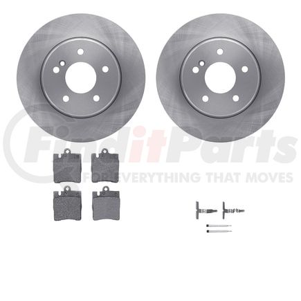 6512-63286 by DYNAMIC FRICTION COMPANY - Brake Rotor with 5000 Brake Pads and Hardware Kit