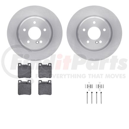 6512-63315 by DYNAMIC FRICTION COMPANY - Brake Rotor with 5000 Brake Pads and Hardware Kit