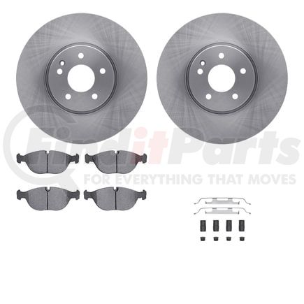 6512-63332 by DYNAMIC FRICTION COMPANY - Brake Rotor with 5000 Brake Pads and Hardware Kit