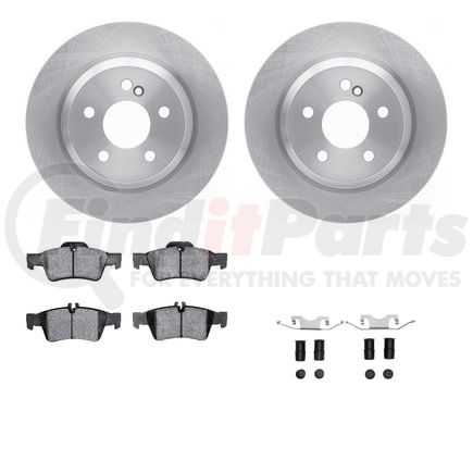 6512-63364 by DYNAMIC FRICTION COMPANY - Brake Rotor with 5000 Brake Pads and Hardware Kit