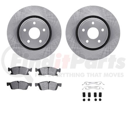 6212-42010 by DYNAMIC FRICTION COMPANY - Brake Rotor- HD Brake Pad - Hardware