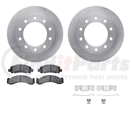 6212-48156 by DYNAMIC FRICTION COMPANY - Brake Rotor- HD Brake Pad - Hardware