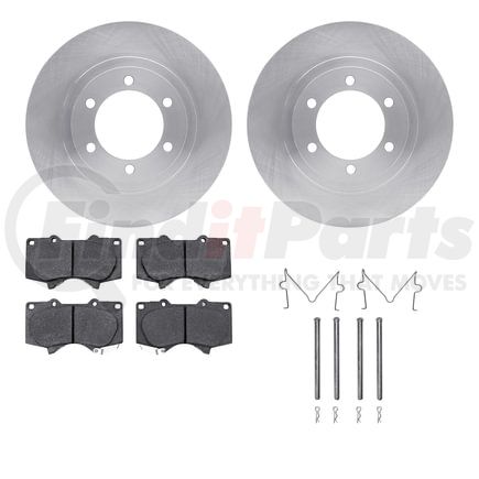 6212-76007 by DYNAMIC FRICTION COMPANY - Brake Rotor- HD Brake Pad - Hardware