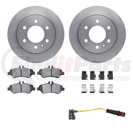 6222-40040 by DYNAMIC FRICTION COMPANY - Brake Rotor- HD Brake Pad - Hardware and Sensor