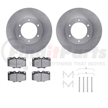 6312-76009 by DYNAMIC FRICTION COMPANY - Brake Rotor with 3000 Ceramic Brake Pads and Hardware