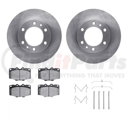 6312-76008 by DYNAMIC FRICTION COMPANY - Brake Rotor with 3000 Ceramic Brake Pads and Hardware