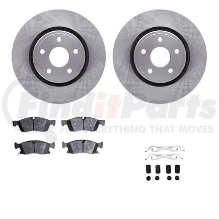 6412-42022 by DYNAMIC FRICTION COMPANY - Brake Rotor- HD Brake Pad - Hardware