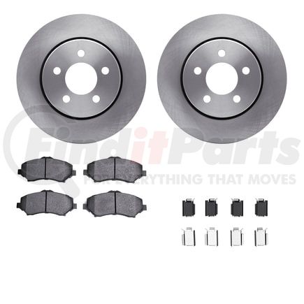 6412-42079 by DYNAMIC FRICTION COMPANY - Brake Rotor- HD Brake Pad - Hardware