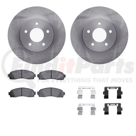 6412-47034 by DYNAMIC FRICTION COMPANY - Brake Rotor- HD Brake Pad - Hardware