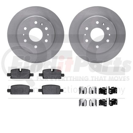 6412-47049 by DYNAMIC FRICTION COMPANY - Brake Rotor- HD Brake Pad - Hardware