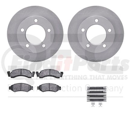 6412-54026 by DYNAMIC FRICTION COMPANY - Brake Rotor- HD Brake Pad - Hardware