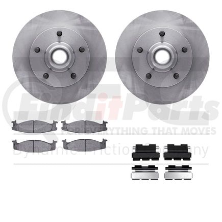 6412-54062 by DYNAMIC FRICTION COMPANY - Brake Rotor- HD Brake Pad - Hardware