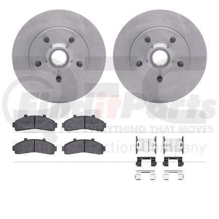 6412-54155 by DYNAMIC FRICTION COMPANY - Brake Rotor- HD Brake Pad - Hardware