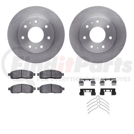 6412-54281 by DYNAMIC FRICTION COMPANY - Brake Rotor- HD Brake Pad - Hardware