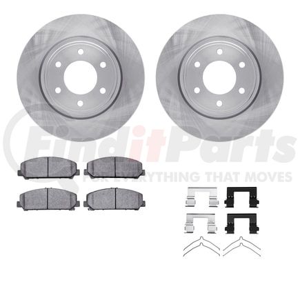 6412-68001 by DYNAMIC FRICTION COMPANY - Brake Rotor- HD Brake Pad - Hardware