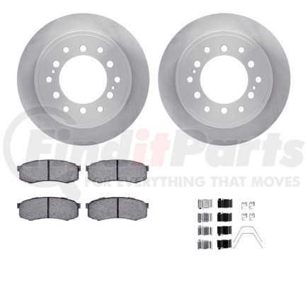 6412-76067 by DYNAMIC FRICTION COMPANY - Brake Rotor- HD Brake Pad - Hardware