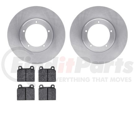 6502-02040 by DYNAMIC FRICTION COMPANY - DFC Brake Rotor with 5000 Advanced Brake Pads