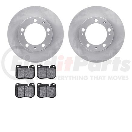 6502-02066 by DYNAMIC FRICTION COMPANY - DFC Brake Rotor with 5000 Advanced Brake Pads