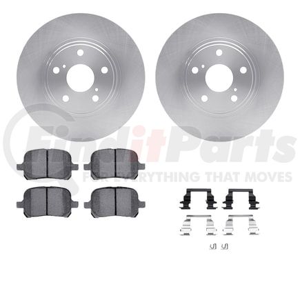 6512-76341 by DYNAMIC FRICTION COMPANY - Brake Rotor with 5000 Brake Pads and Hardware Kit