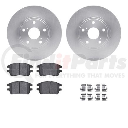 6512-76345 by DYNAMIC FRICTION COMPANY - Brake Rotor with 5000 Brake Pads and Hardware Kit