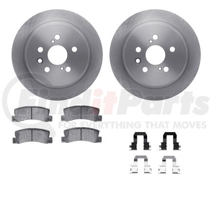 6512-76374 by DYNAMIC FRICTION COMPANY - Brake Rotor with 5000 Brake Pads and Hardware Kit
