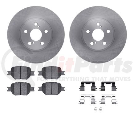 6512-76401 by DYNAMIC FRICTION COMPANY - Brake Rotor with 5000 Brake Pads and Hardware Kit