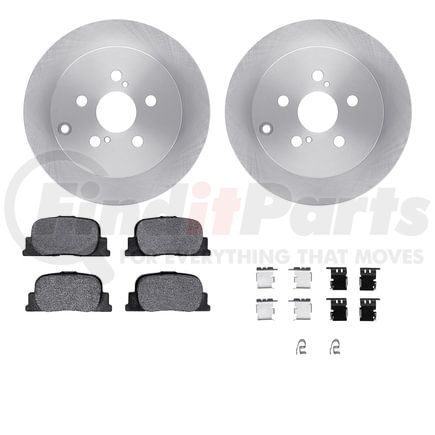 6512-76408 by DYNAMIC FRICTION COMPANY - Brake Rotor with 5000 Brake Pads and Hardware Kit