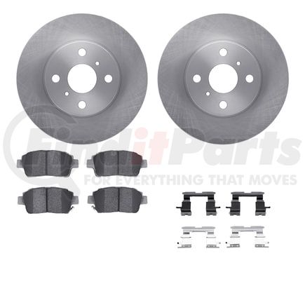 6512-76426 by DYNAMIC FRICTION COMPANY - Brake Rotor with 5000 Brake Pads and Hardware Kit