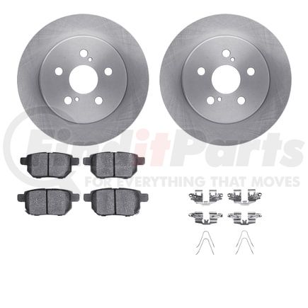 6512-76500 by DYNAMIC FRICTION COMPANY - Brake Rotor with 5000 Brake Pads and Hardware Kit