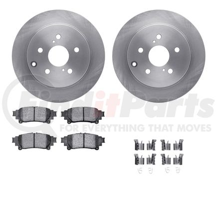 6512-76524 by DYNAMIC FRICTION COMPANY - Brake Rotor with 5000 Brake Pads and Hardware Kit