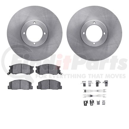 6512-76548 by DYNAMIC FRICTION COMPANY - Brake Rotor with 5000 Brake Pads and Hardware Kit