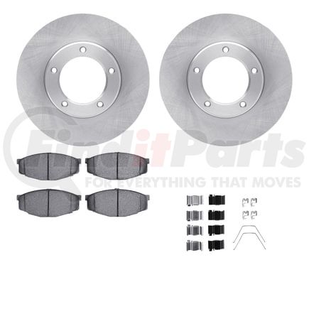 6512-76545 by DYNAMIC FRICTION COMPANY - Brake Rotor with 5000 Brake Pads and Hardware Kit