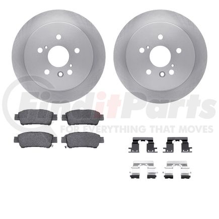 6512-76656 by DYNAMIC FRICTION COMPANY - Brake Rotor with 5000 Brake Pads and Hardware Kit