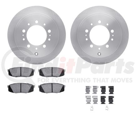 6512-76674 by DYNAMIC FRICTION COMPANY - Brake Rotor with 5000 Brake Pads and Hardware Kit