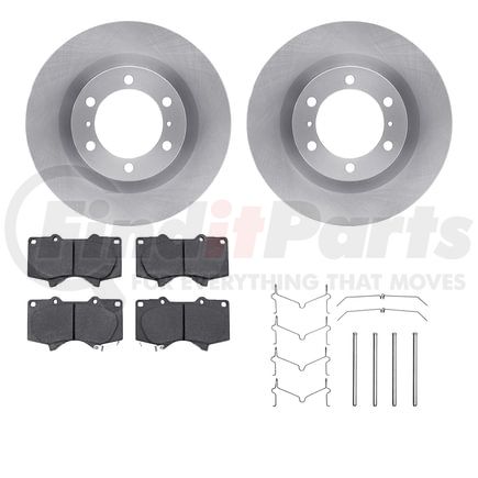 6512-76692 by DYNAMIC FRICTION COMPANY - Brake Rotor with 5000 Brake Pads and Hardware Kit