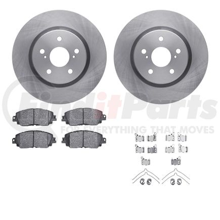 6512-76710 by DYNAMIC FRICTION COMPANY - Brake Rotor with 5000 Brake Pads and Hardware Kit