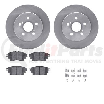 6512-76716 by DYNAMIC FRICTION COMPANY - Brake Rotor with 5000 Brake Pads and Hardware Kit