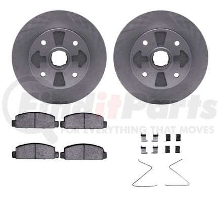 6512-80082 by DYNAMIC FRICTION COMPANY - Brake Rotor with 5000 Brake Pads and Hardware Kit