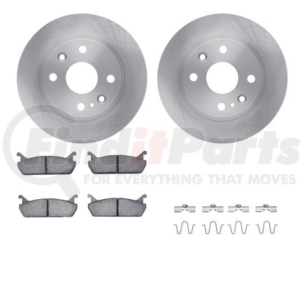 6512-80127 by DYNAMIC FRICTION COMPANY - Brake Rotor with 5000 Brake Pads and Hardware Kit