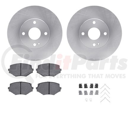 6512-80154 by DYNAMIC FRICTION COMPANY - Brake Rotor with 5000 Brake Pads and Hardware Kit